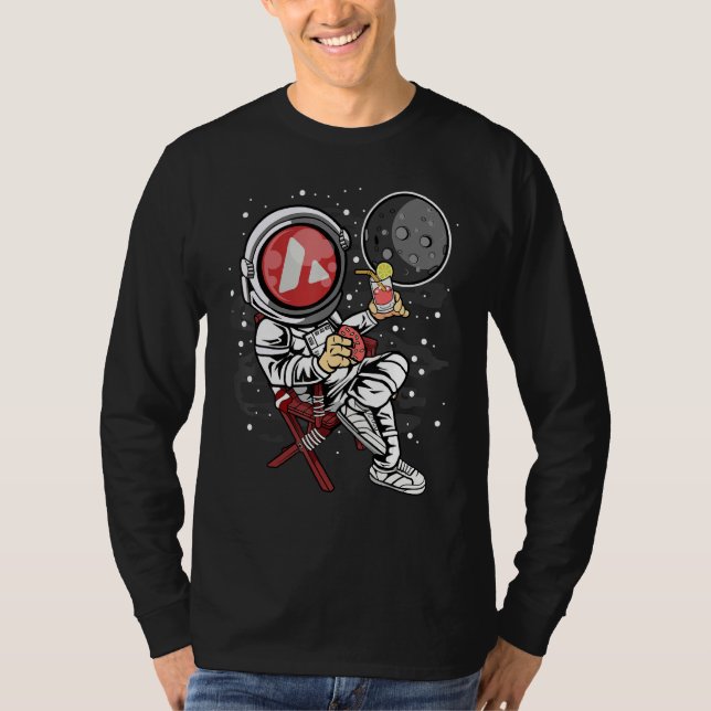 Camiseta Moneda De Astronauta Avalanche Avax A La Mo (Anverso)