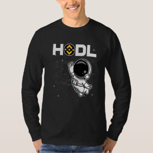 Camiseta Moneda De Astronauta HODL Binance BNB A La Cripta 