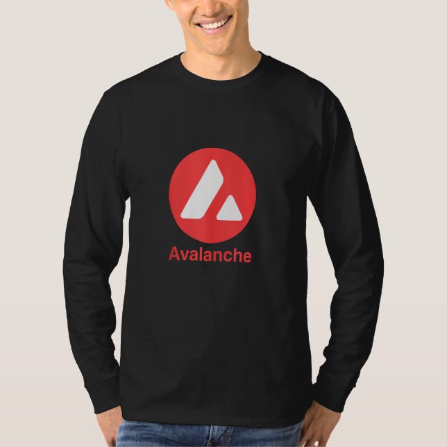 Camiseta Moneda de Avalanche Criptodivisa Avax Crypto (Anverso)