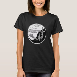 Camiseta Moneda De Barrio De Oregón - Lago De Cráter 25 Cen