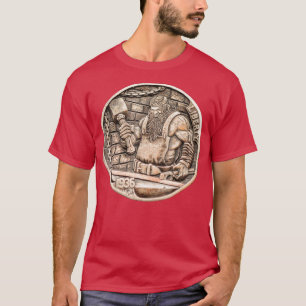 Camiseta Moneda de búfalo Nickel Hobo Viking Blacksmith Fo