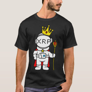 Camiseta Moneda de cifrado de monedas XRP al astronauta lun