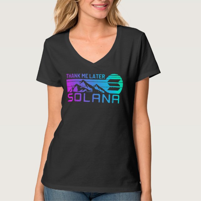 Camiseta Moneda De Cripto Solana Para Sol Cryptocurrency Co (Anverso)
