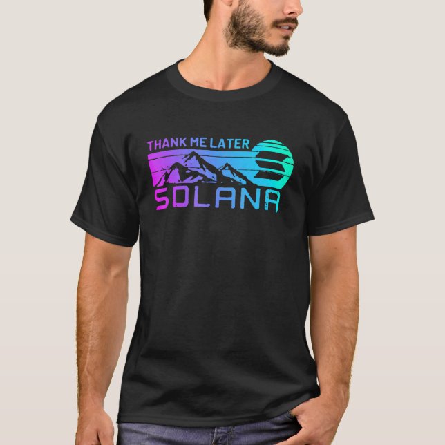 Camiseta Moneda De Cripto Solana Para Sol Cryptocurrency Co (Anverso)