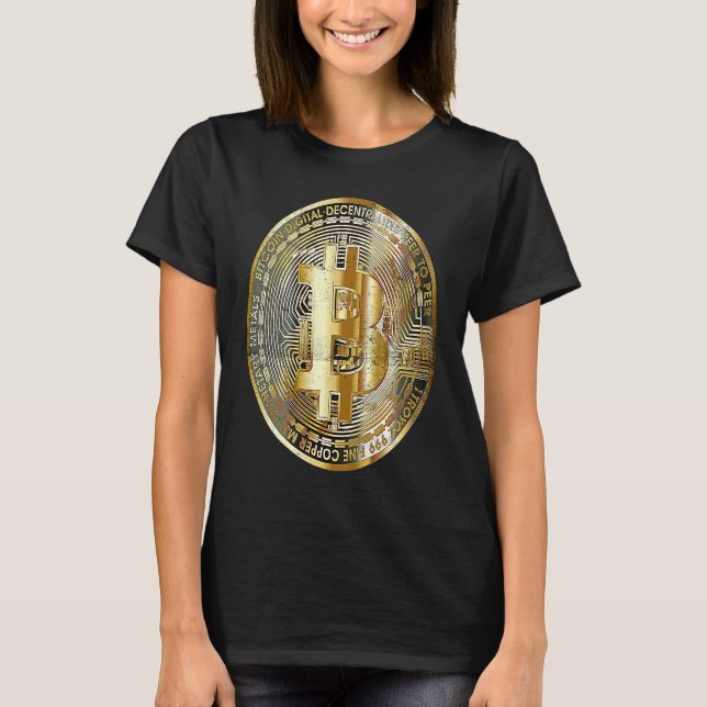 Camiseta Moneda de criptomoneda Bitcoin BTC Blockchain de o (Anverso)