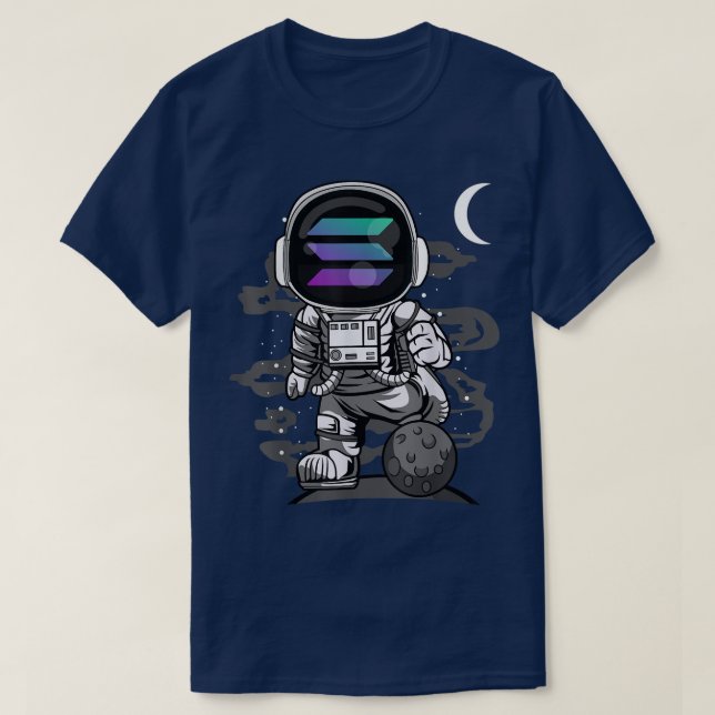 Camiseta Moneda de la Moneda de la Solana Astronauta SOL Cr (Diseño del anverso)