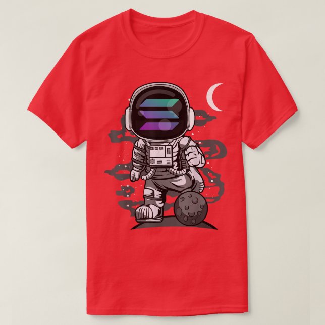 Camiseta Moneda de la Moneda de la Solana Astronauta SOL Cr (Diseño del anverso)