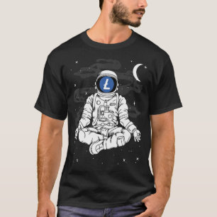 Camiseta Moneda De Litecoin Ltc De Yoga Astronauta A Cripta