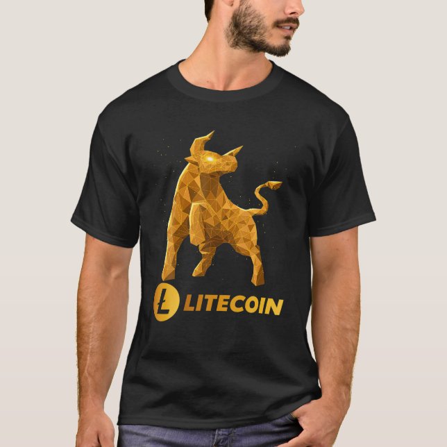 Camiseta Moneda De Litecoin LTC Del Mercado De Toros A La C (Anverso)