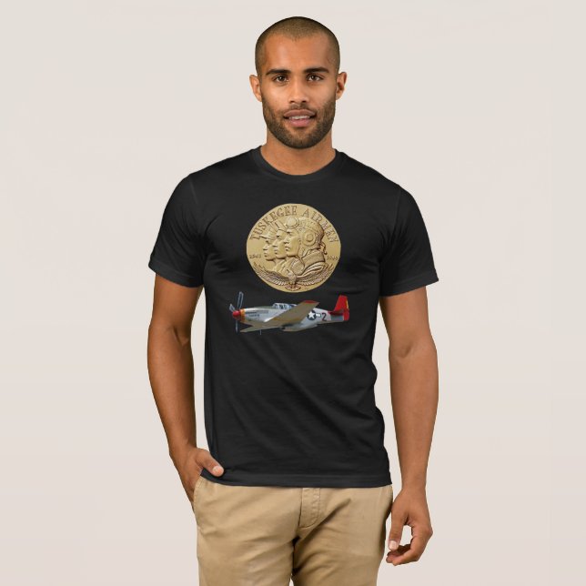 CAMISETA MONEDA DE LOS AVIADORES DE TUSKEGEE (Anverso completo)