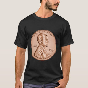 Camiseta Moneda De Penny Lincoln Ee.Uu. 1 Cent 2019 Estados