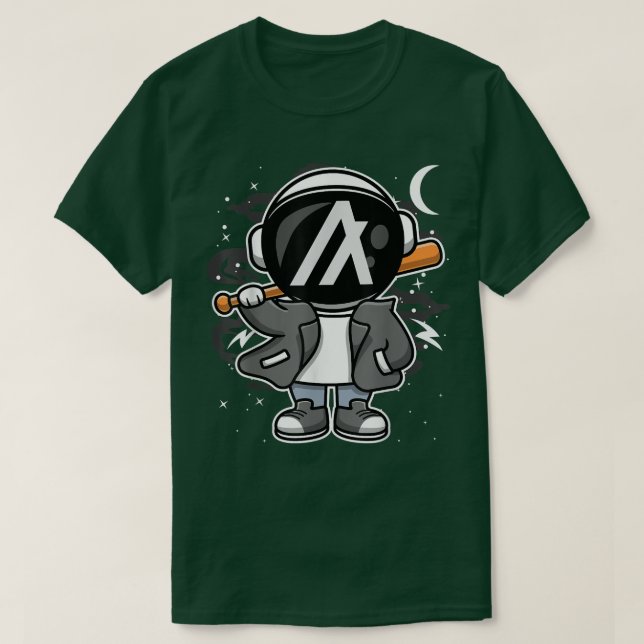 Camiseta Moneda Del Astronauta Hiphop Algorand ALGO A La Lu (Diseño del anverso)