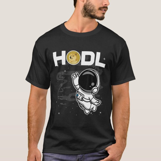 Camiseta Moneda DOGE Dogecoin Dogecoin HODL Astronauta Al C (Anverso)