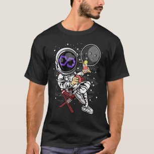 Camiseta Moneda Mática Del Polígono De Jubilación Astronaut
