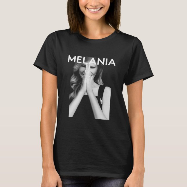 Camiseta Moneda Meme Criptográfica de Melania (Anverso)