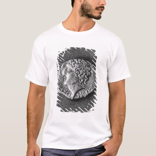 Camiseta Moneda que lleva la efigie de Vercingetorix (Anverso)