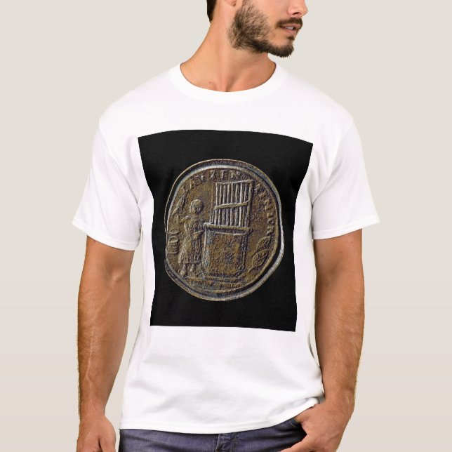 Camiseta Moneda romana que representa un órgano (Anverso)