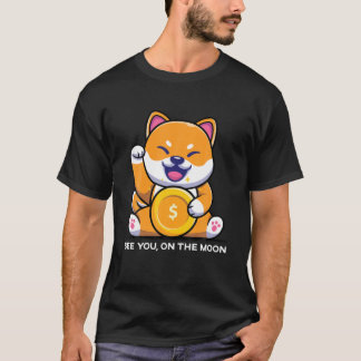 Camiseta Moneda SHIBA INU A La Cripta SHIB De La Luna