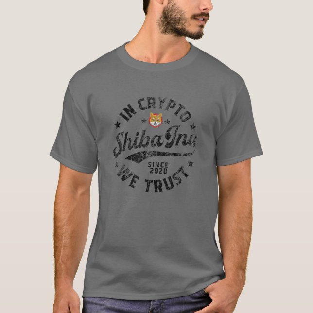 Camiseta Moneda Shiba Inu En Crypto Confiamos En Token Cryp (Anverso)