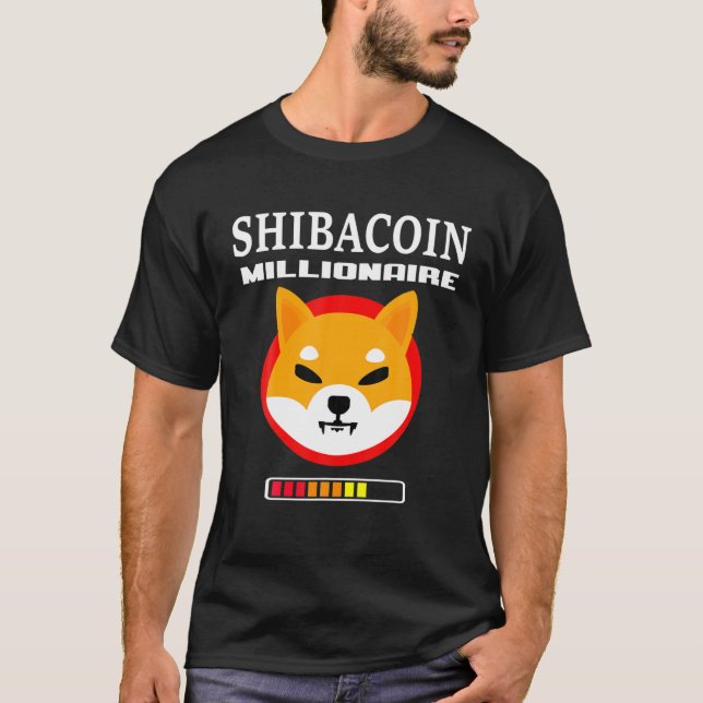 Camiseta Moneda Shiba Millionaire Cargando Moneda Token Shi (Anverso)
