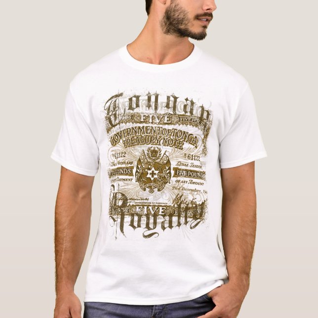 Camiseta Moneda tongana de los derechos (Anverso)