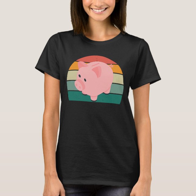 Camiseta Monedas de efectivo Cuenta bancaria de inversión d (Anverso)