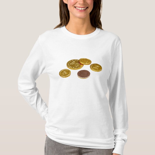 Camiseta Monedas de oro del chocolate (Anverso)