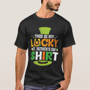 Camiseta Monedas de oro imán Tréboles irlandeses Este es mi