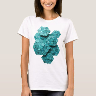 Camiseta Monedas del mundo Cool Teal Diseño personalizado