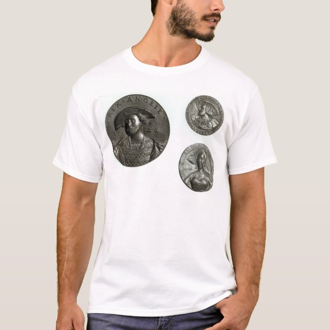 Camiseta Monedas que representan Enrique VIII y a Ana (Anverso)