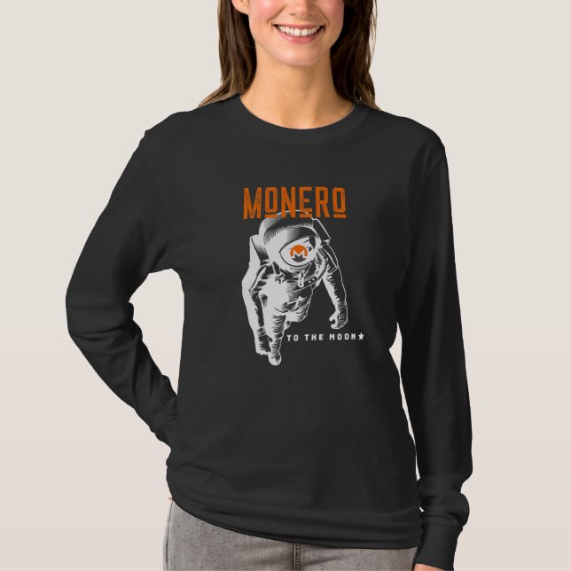 Camiseta Monero A La Criptodivisa Del Astronauta De Cripto  (Anverso)