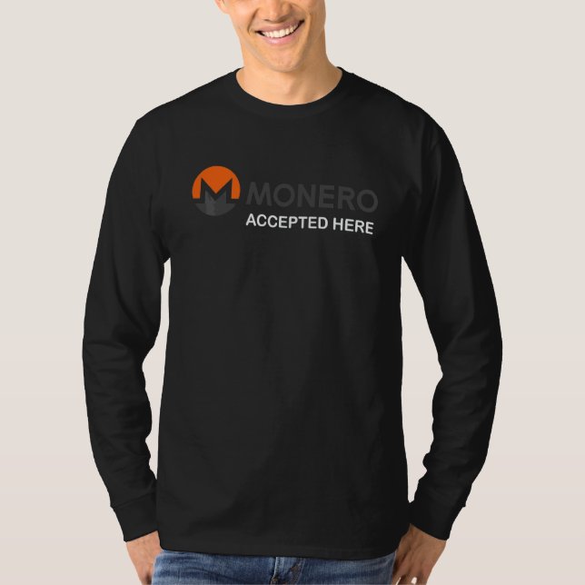 Camiseta Monero aceptado aquí (Anverso)