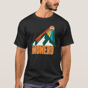 Camiseta Monero Xmr Crypto Mountain Sun Rays Criptocurrency