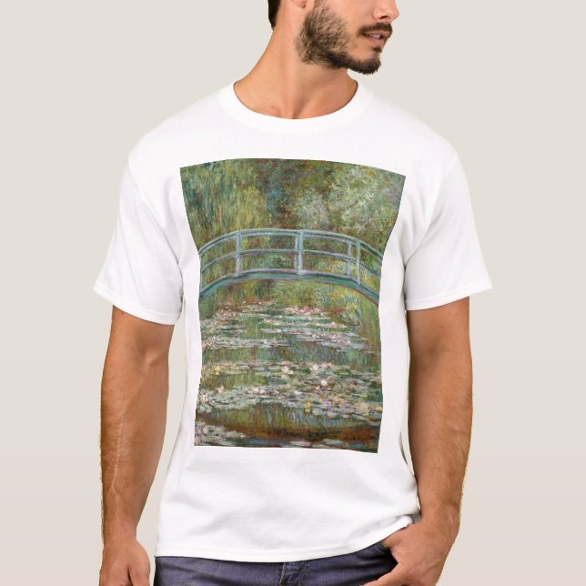 Camiseta Monet, garden, classic painting (Anverso)