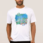 Camiseta ** Monet Lily Pads Pond Pintura AR23 T-Shirt<br><div class="desc">Color BLANCO Monet Clásico de CORTA MANGA de los HOMBRES y pintura de estanque de nenúfares. Los Monet Lilies / Lotus son magenta, rosa. Elegante y Enérgicamente Mejorado Diseño de Vintage Feminiano Romántico Ephemera Floral Artístico Único Creativo Moderno y Romántico. (BUSCAR AR23 para diseños similares) El es un Shabby Chic...</div>