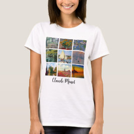 Camiseta Monet Masterpiece Collage Arte personalizado Impri