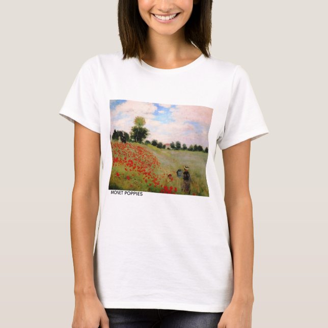Camiseta Monet Poppies (Anverso)