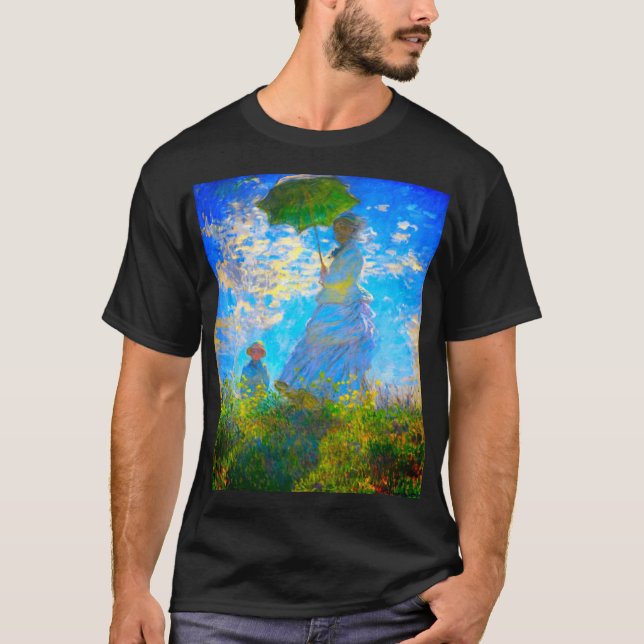 Camiseta Monet Woman con una sombrilla (Anverso)