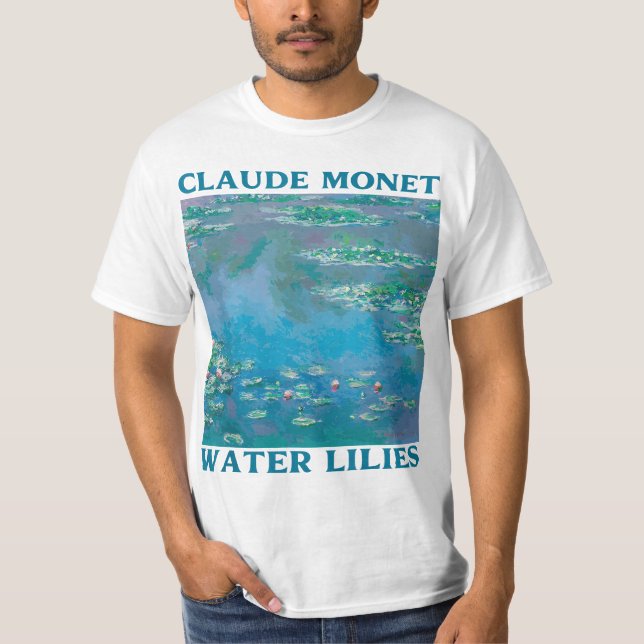 Camiseta Monet's Water Lilies Modern Art Impressionism Pain (Anverso)