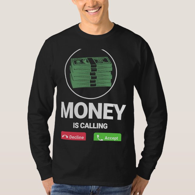 Camiseta Money está llamando a la aplicación Empresarial pa (Anverso)