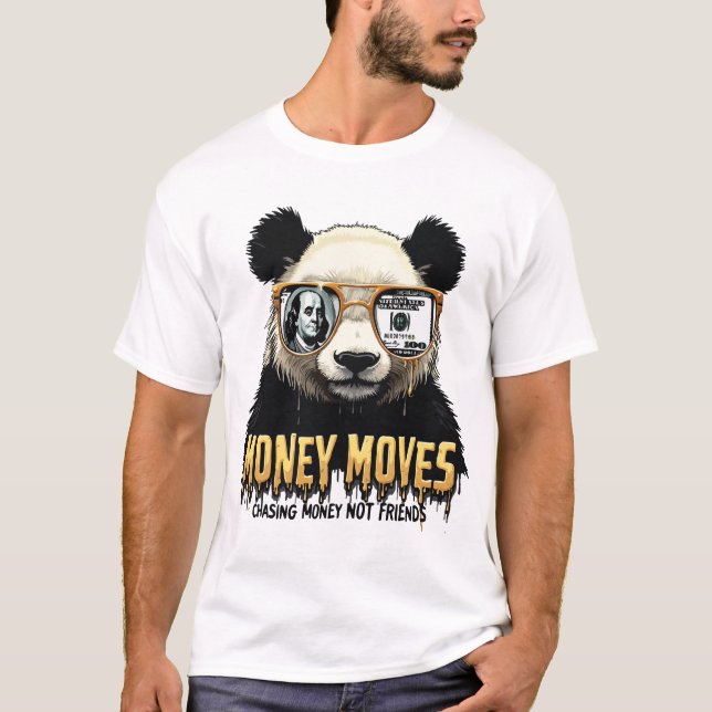 Camiseta Money Moves Panda Shades T-Shirt (Anverso)