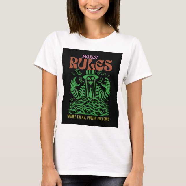 Camiseta Money Rules: The Green Reaper of Wealth (Anverso)