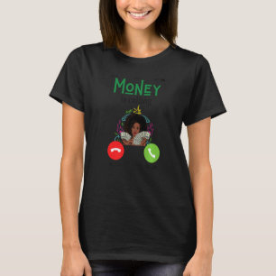 Camiseta Moneys llama a dinero divertido hombres que trabaj