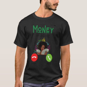Camiseta Moneys llama a dinero divertido hombres que trabaj