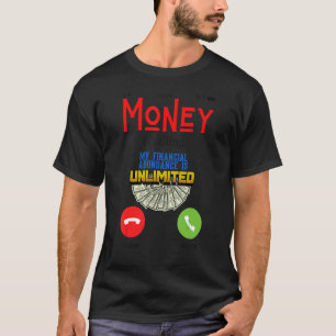Camiseta Moneys llama a dinero divertido hombres que trabaj