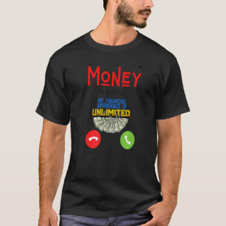 Camiseta Moneys llama a dinero divertido hombres que trabaj