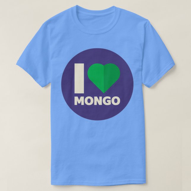 Camiseta MongoDB Amo el Mongo (Diseño del anverso)