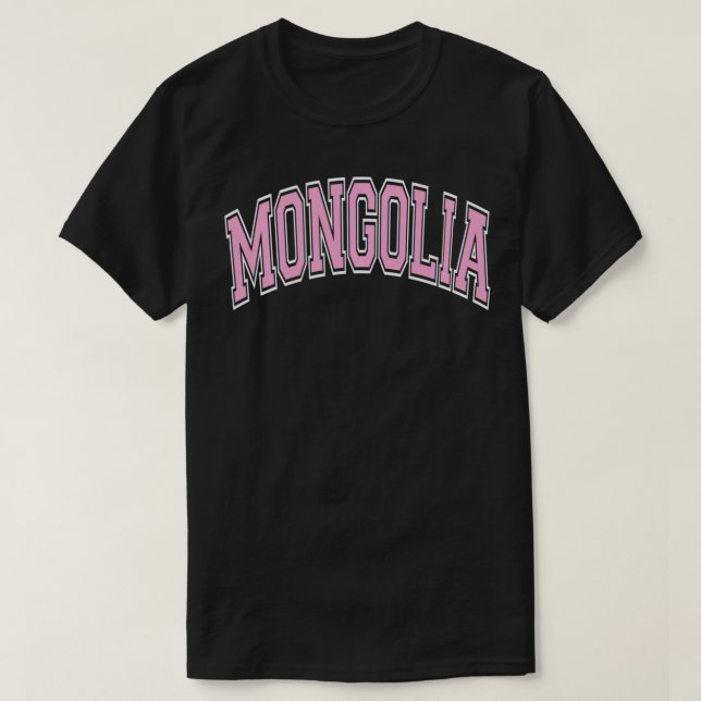 Camiseta Mongolia Varsity Style Pink Tet Pullover  (Diseño del anverso)