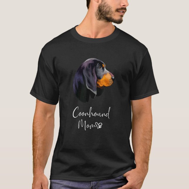 Camiseta Monhound Mom Cupy Dueño De Perro Negro Y Tan C (Anverso)