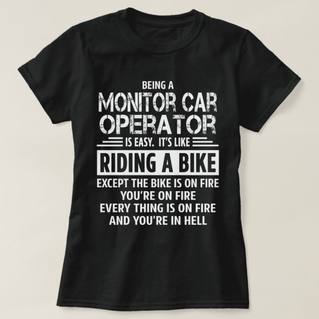 Camiseta Monitor Car Operator (Diseño del anverso)